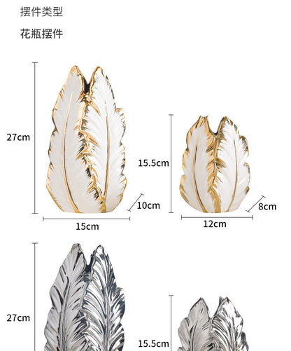 Luxurious Gold Ceramic Vases for Home Decor - Vase