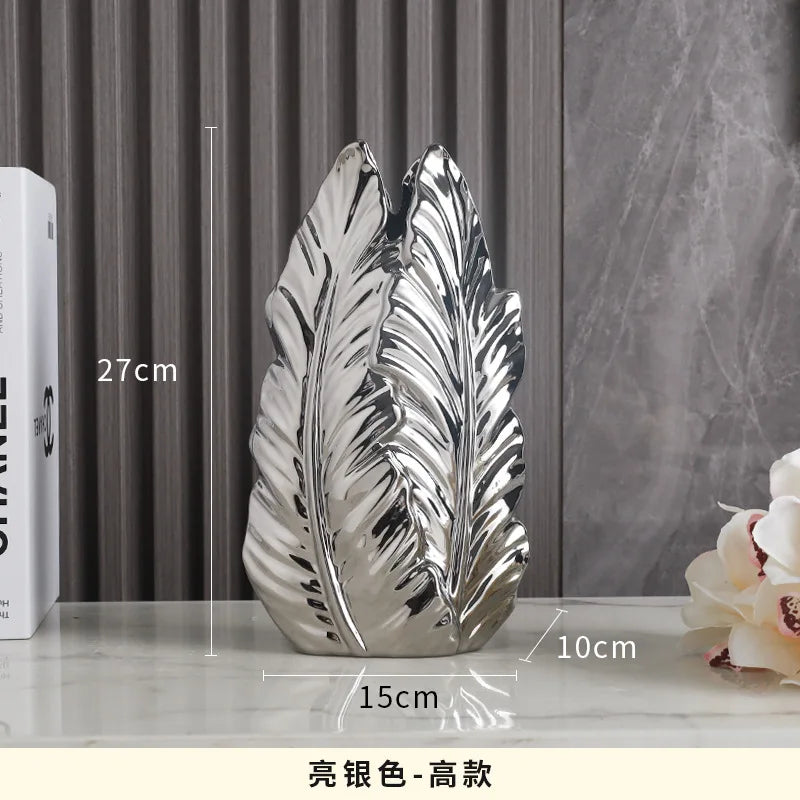 Luxurious Gold Ceramic Vases for Home Decor - B1 - Vase