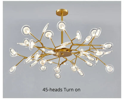 Luxurious Golden LED Chandelier for Home - Chandelier