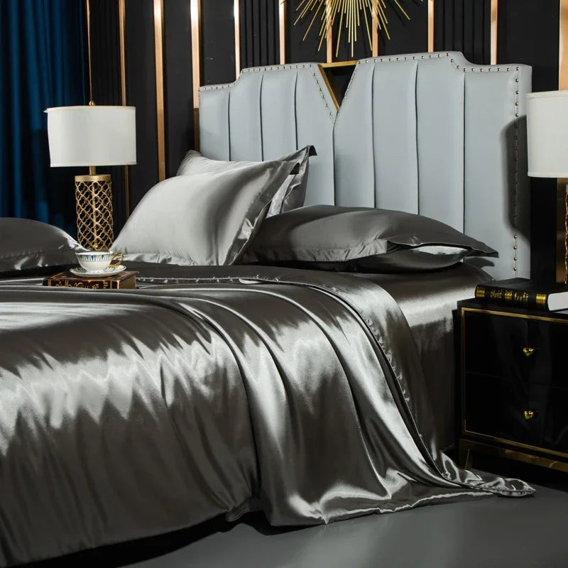 Luxurious Nordic Silk Bedding Set for Couples
