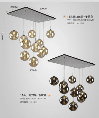 Luxurious Spiral LED Chandelier for Home & Hotel - Chandelier