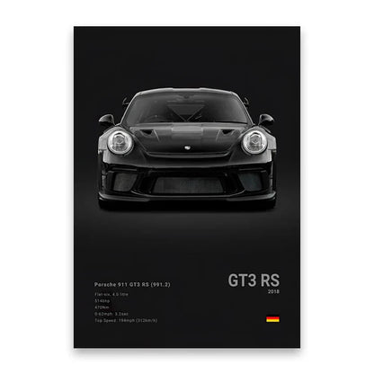 Luxury Car Canvas Art Print Home Decor Gift - Posters
