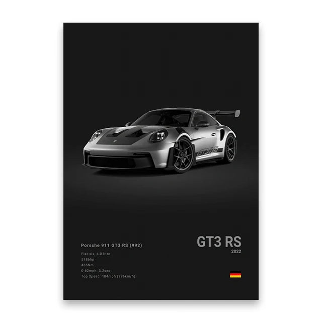 Luxury Car Canvas Wall Art Decor - Posters