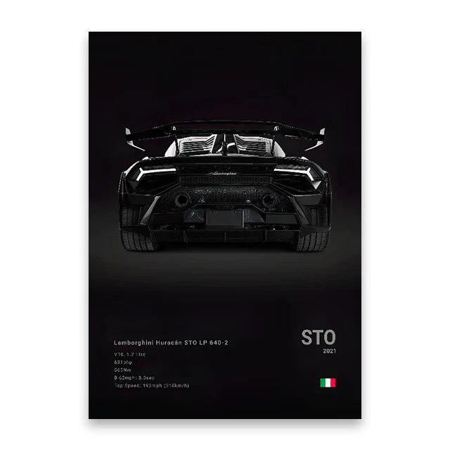 Luxury Car Canvas Wall Art Decor - Posters