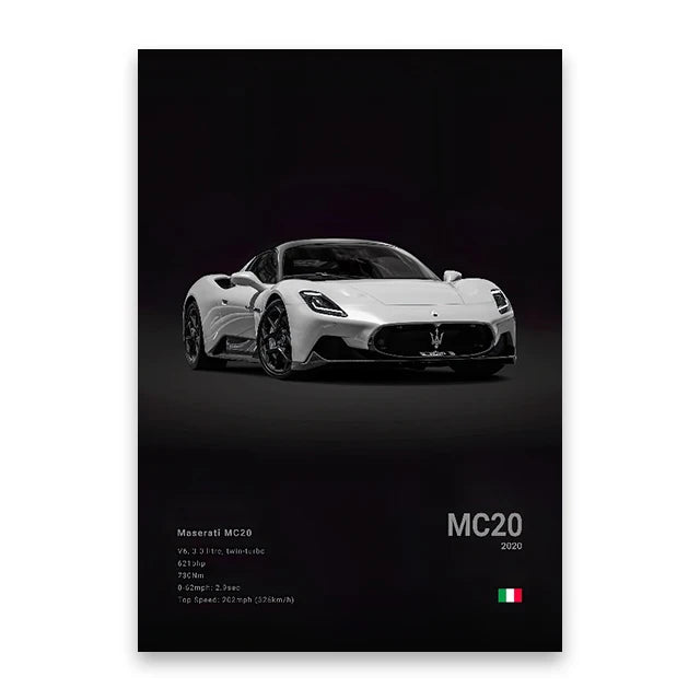 Luxury Car Canvas Wall Art Decor - Posters