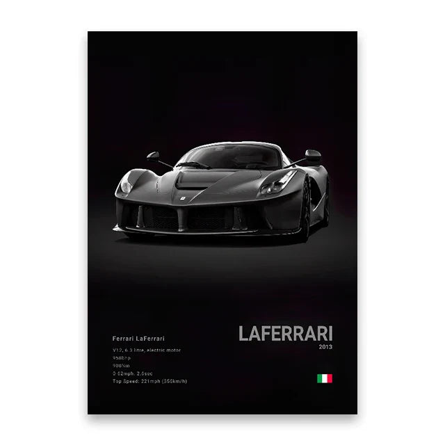 Luxury Car Canvas Wall Art Decor - Posters