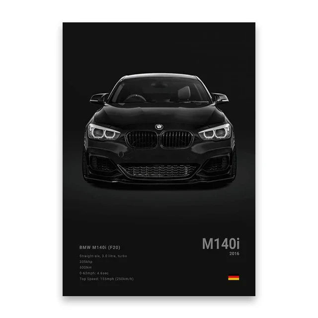 Luxury Car Canvas Wall Art Decor - Posters