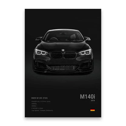 Luxury Car Canvas Wall Art PrintMural - Posters