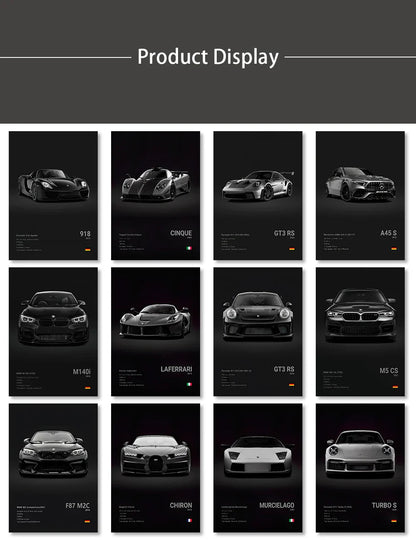 Luxury Car Canvas Wall Art PrintMural - Posters
