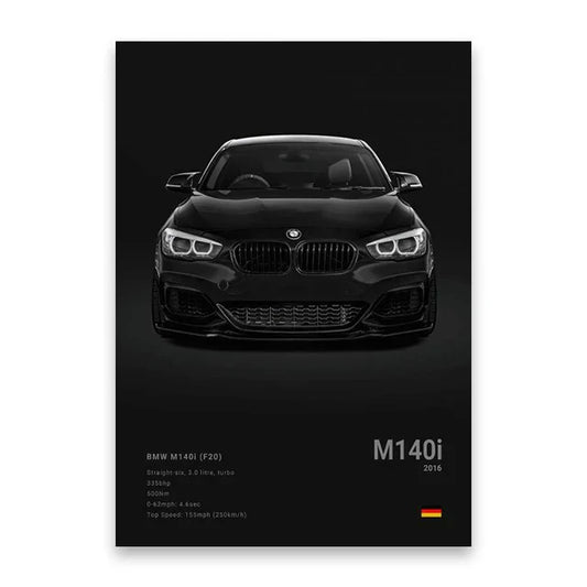 Luxury Cars Canvas Wall Art Print Home Decor - SW8866 / 55x80cm Unframed - Posters