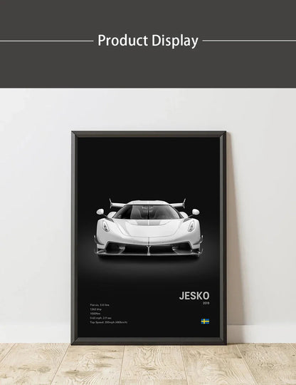 Luxury Cars Canvas Wall Art Print - Modern Home Decor - Posters
