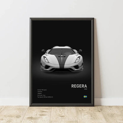 Luxury Cars Canvas Wall Art Print - Modern Home Decor - Posters