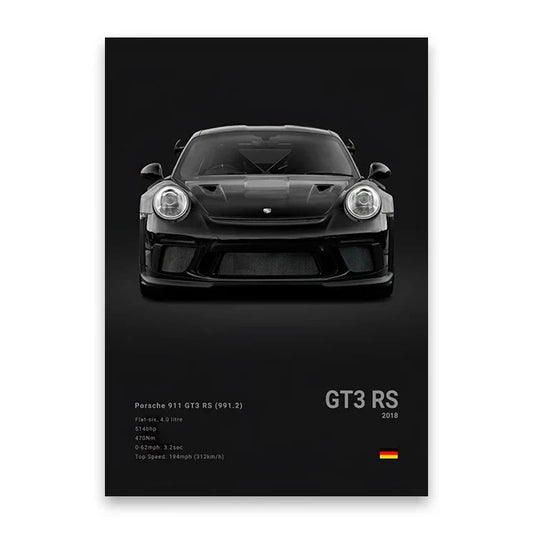 Luxury Cars Canvas Wall Art Print - Modern Home Decor - SW8872 / 55x80cm Unframed - Posters