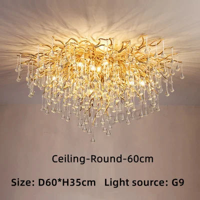 Luxury Crystal Chandelier for Home Decor - Ceiling Dia60cm / Neutral light 4200K - Chandelier