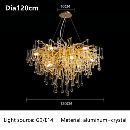 Luxury Crystal Chandelier for Home Decor - Pendant Dia120cm / Warm White 3000K - Chandelier
