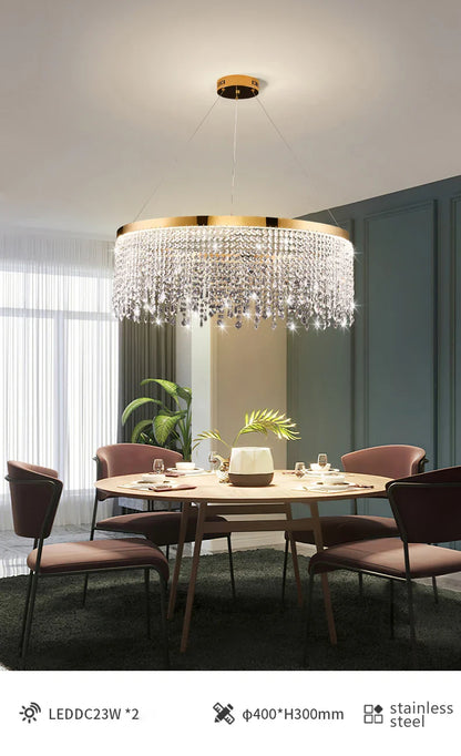 Luxury Crystal Chandelier Pendant Light Fixture - Chandelier