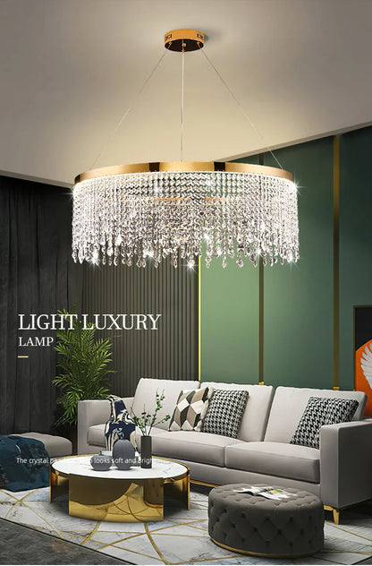 Luxury Crystal Chandelier Pendant Light Fixture - Chandelier