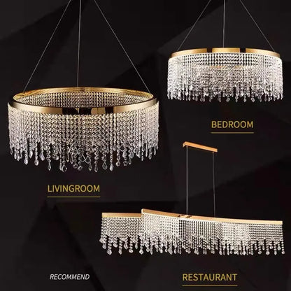 Luxury Crystal Chandelier Pendant Light Fixture - Chandelier