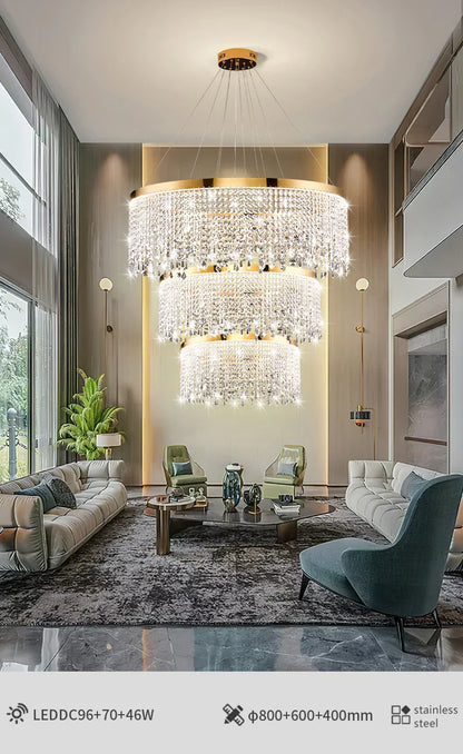 Luxury Crystal Chandelier Pendant Light Fixture - Chandelier