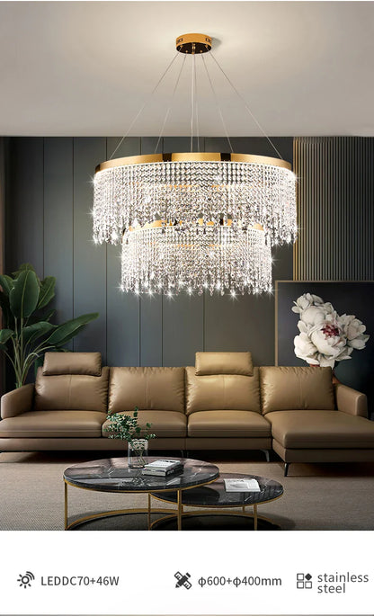 Luxury Crystal Chandelier Pendant Light Fixture - Chandelier