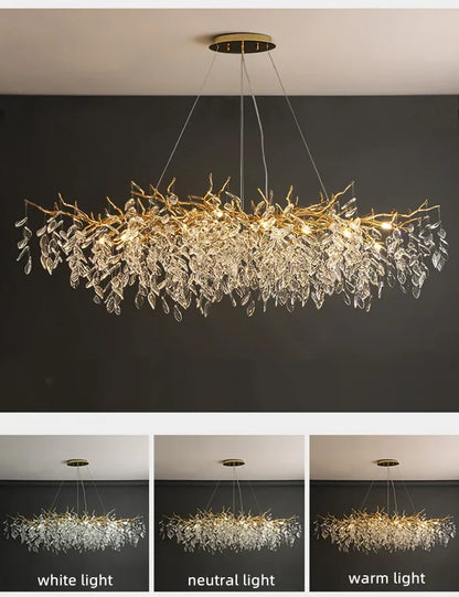 Luxury Crystal Chandelier with LED Lights - Chandelier