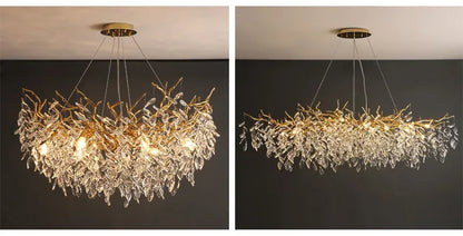 Luxury Crystal Chandelier with LED Lights - Chandelier