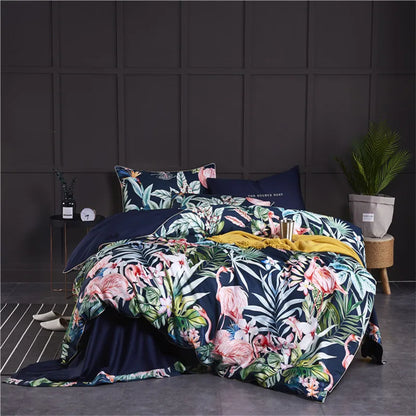 Luxury Egyptian Cotton Flamingo Bedding Set