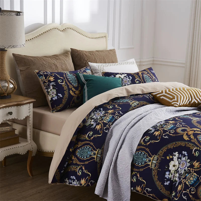Luxury Egyptian Cotton Flamingo Bedding Set - Queen/King