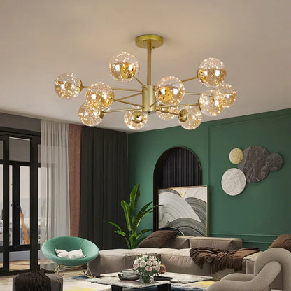 Luxury Glass Ball Nordic Chandeliers - Dimmable - Chandelier