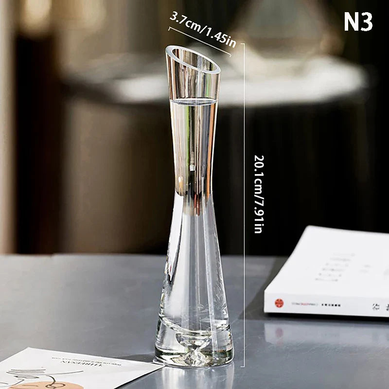 Luxury Glass Flower Vase for Home Decor - 3 - Vase