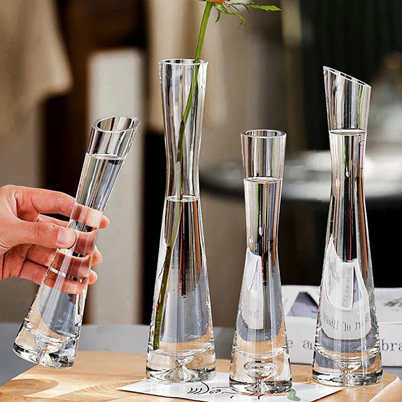 Luxury Glass Flower Vase for Home Decor - Vase