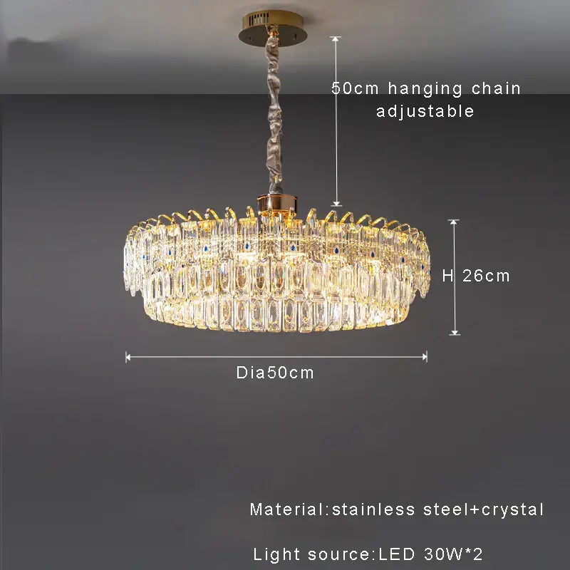 Luxury gold and blue crystal ceiling chandelier with a golden stainless steel frame by decorbites crystal ceiling