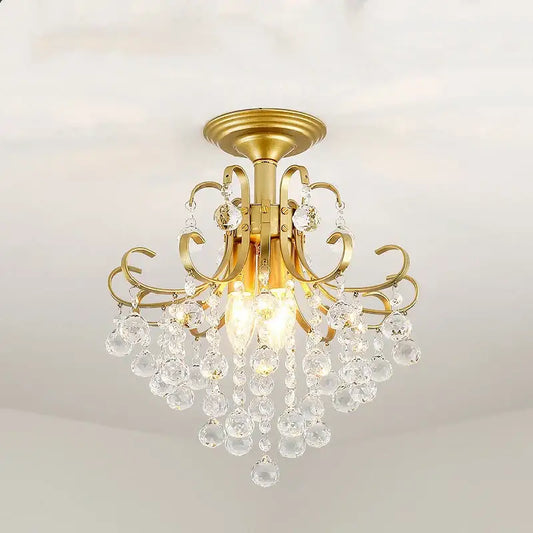 Luxury gold black crystal pendant light chandelier with intricate curved arms and cascading clear droplets for dining room decorbites gold black