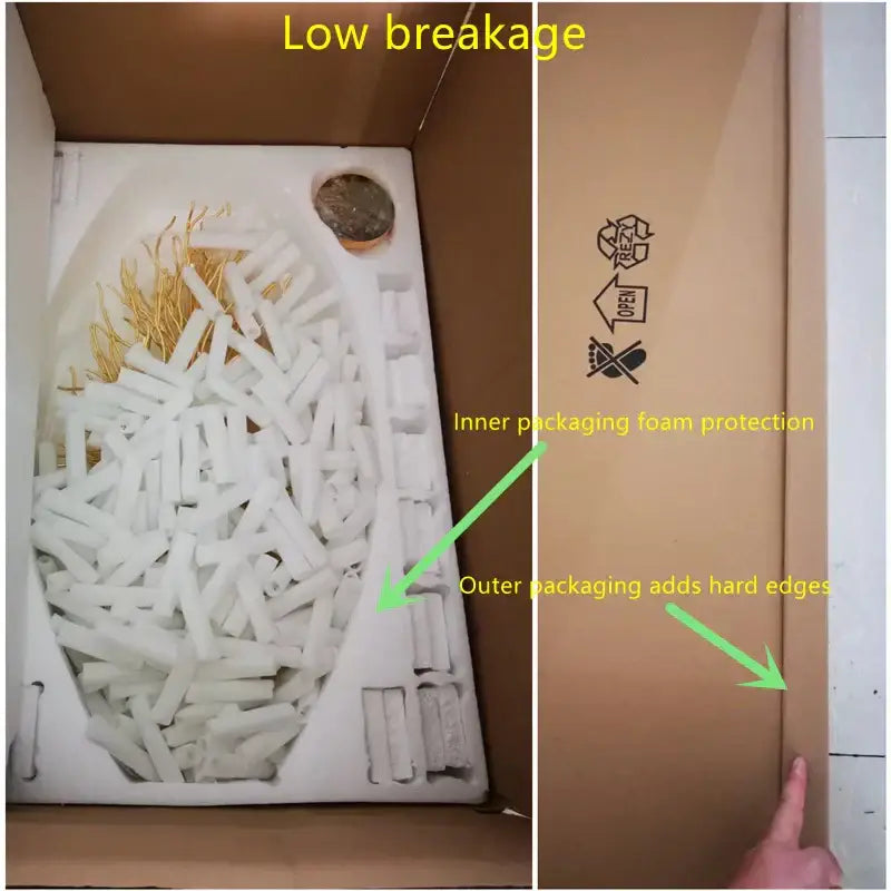 White foam packaging cradles delicate gold crystal water drop chandelier for dining room decorbites crystal water protection
