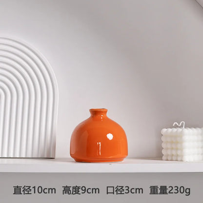 Luxury Modern Ceramic Flower Vase Orange - Vase