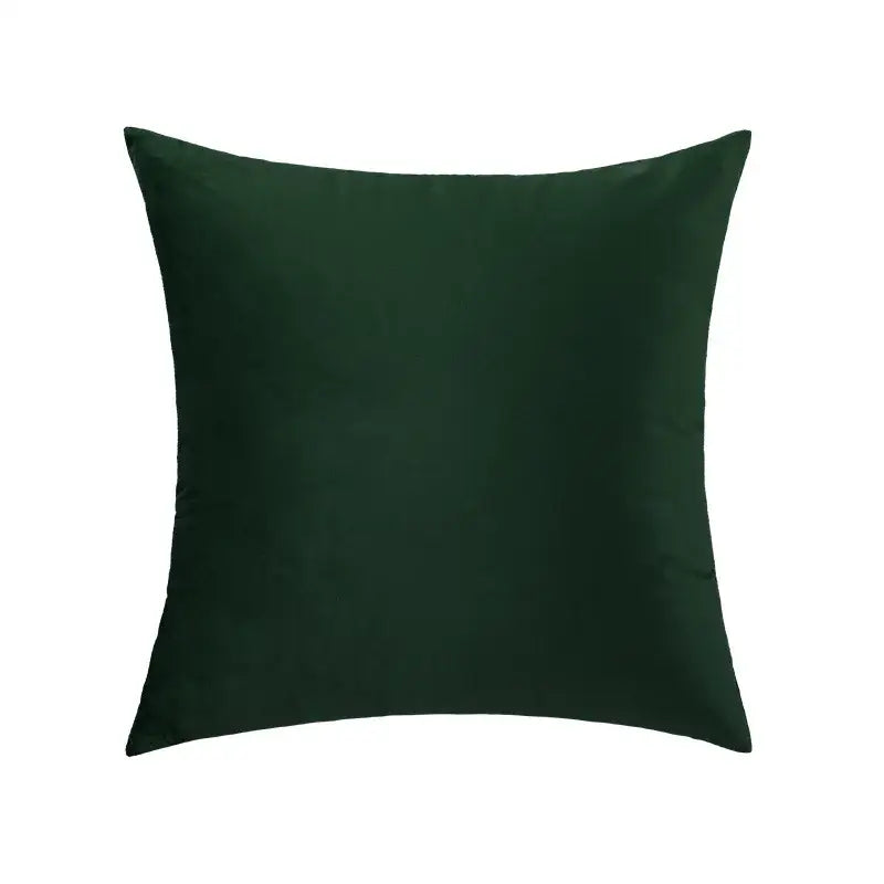 Deep emerald green velvet pillow case showcasing luxury olive green velvet pillow decorbites green velvet decor