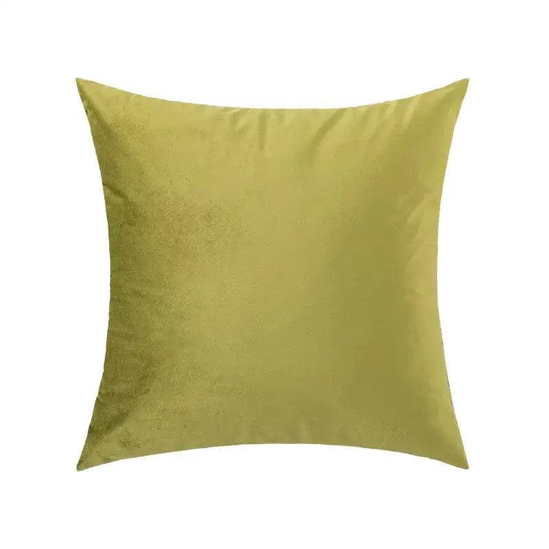 Luxury olive green velvet pillow case with soft plush texture and subtle sheen for living room decorbites green velvet pillow