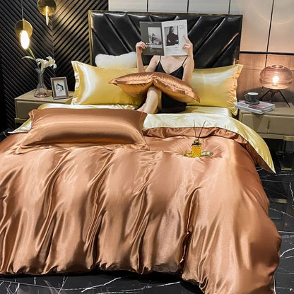 Luxury Rayon Silk Bedding Set - King Size