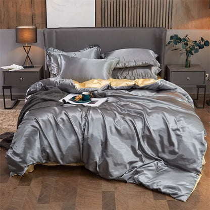 Luxury Solid Color Bedding Set Twin/Queen/King