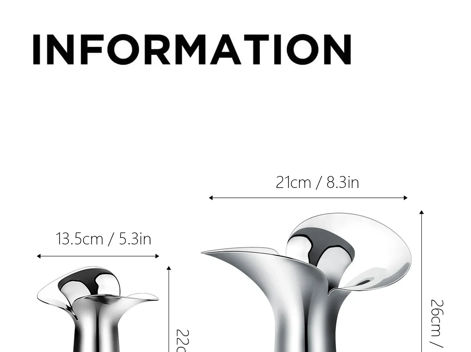 Luxury Stainless Steel Vase for Home Decor