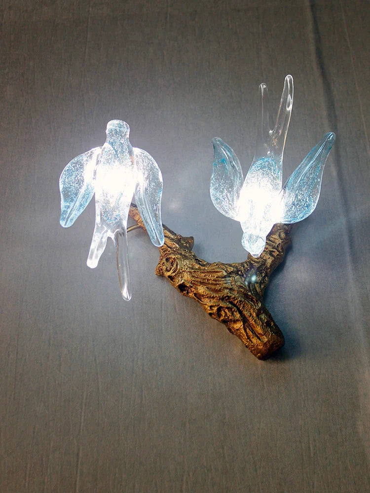 Luxury Vintage Glass Bird Chandelier - Chandelier