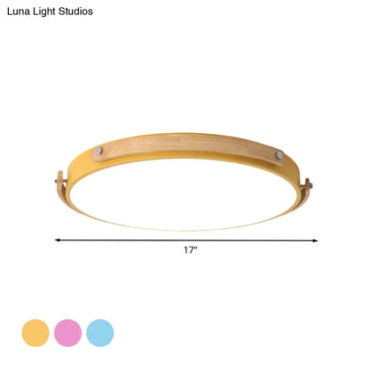 DecorBites™ DecorBites™ Macaron Acrylic LED Flush Ceiling Light for Kid's Bedroom & Hallway