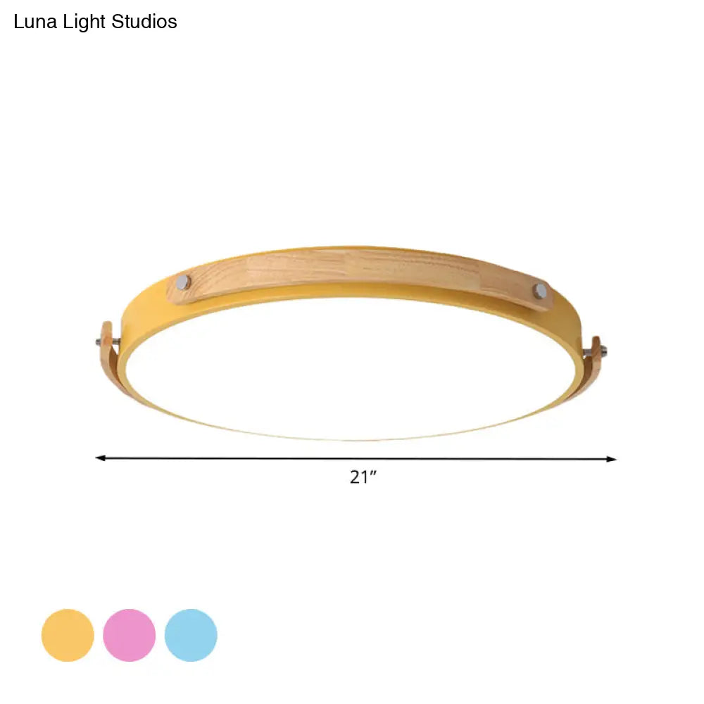 DecorBites™ DecorBites™ Macaron Acrylic LED Flush Ceiling Light for Kid's Bedroom & Hallway