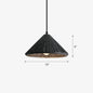 Macaron Cement Conical Pendant Ceiling Light - Single Suspension Fixture for Living Room