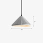 Macaron Cement Conical Pendant Ceiling Light - Single Suspension Fixture for Living Room