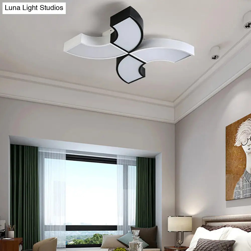 DecorBites™ DecorBites™ Macaron Half-Ring Flush Mount LED Ceiling Light for Children's Room - Warm/White Light