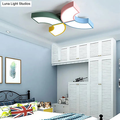 DecorBites™ DecorBites™ Macaron Half-Ring Flush Mount LED Ceiling Light for Children's Room - Warm/White Light