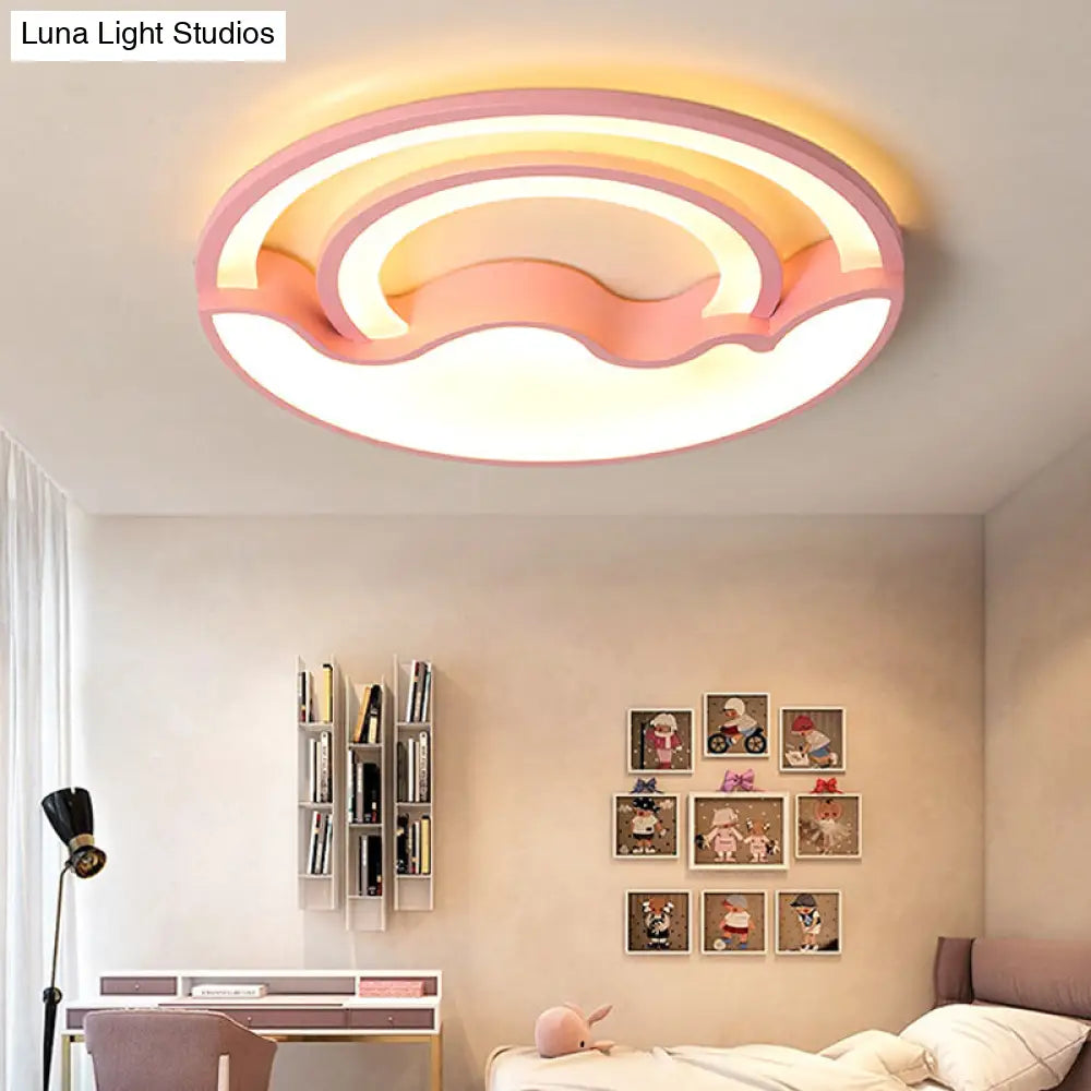 DecorBites™ DecorBites™ Macaron LED Ceiling Lamp - Modern Flush Mount Light for Child's Bedroom