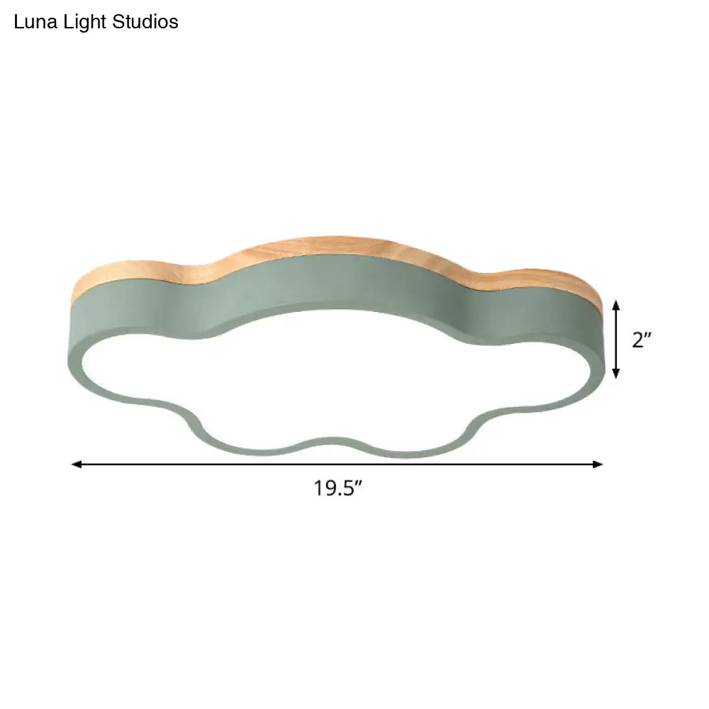 DecorBites™ DecorBites™ Macaron Loft LED Ceiling Lamp: Acrylic Cloud Shape Flush Light for Kid's Bedroom