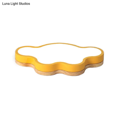 DecorBites™ DecorBites™ Macaron Loft LED Ceiling Lamp: Acrylic Cloud Shape Flush Light for Kid's Bedroom